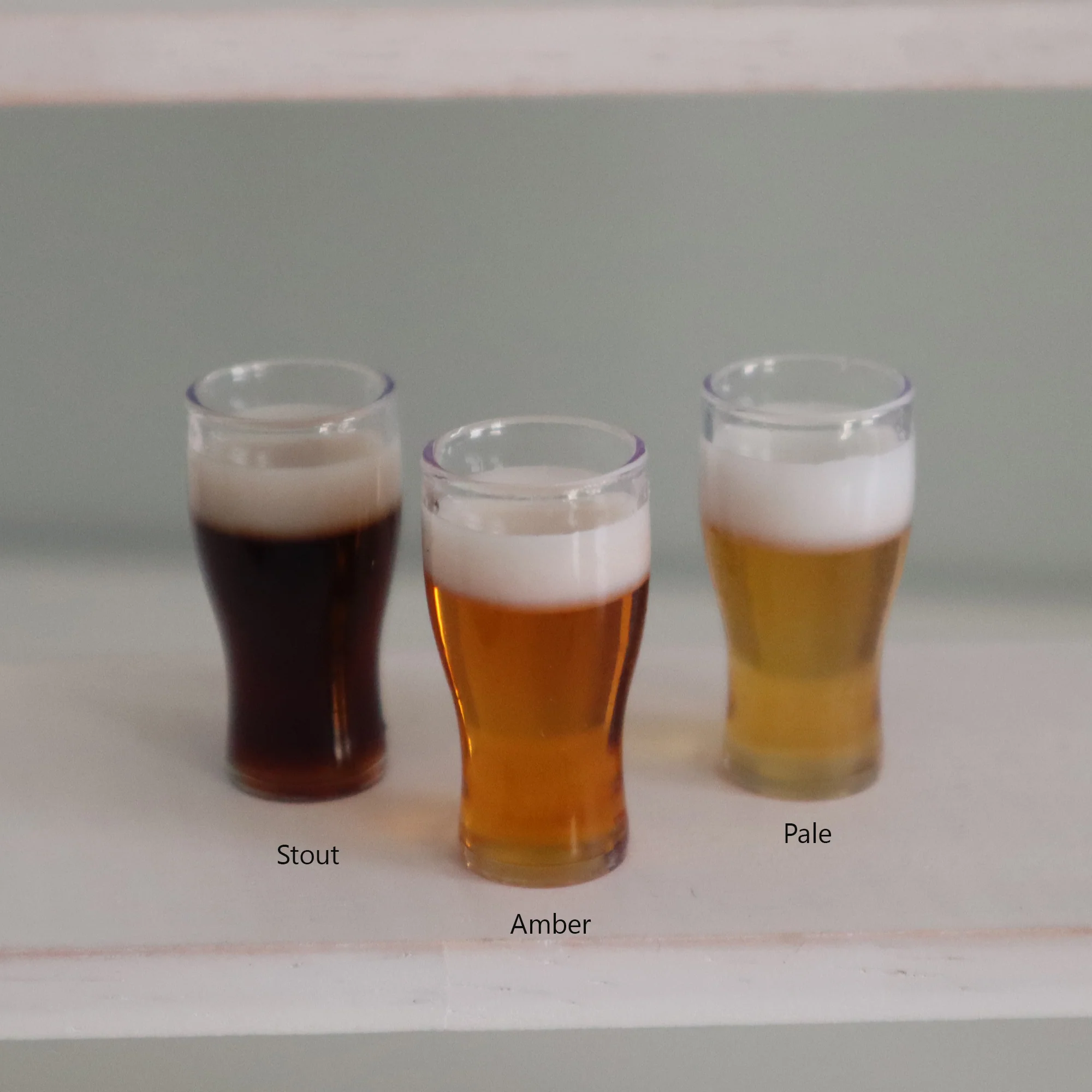 Beer Glass 1/3 & 1/4 Scale Prop for BJD -- 3 Beverage Choices - Image 5
