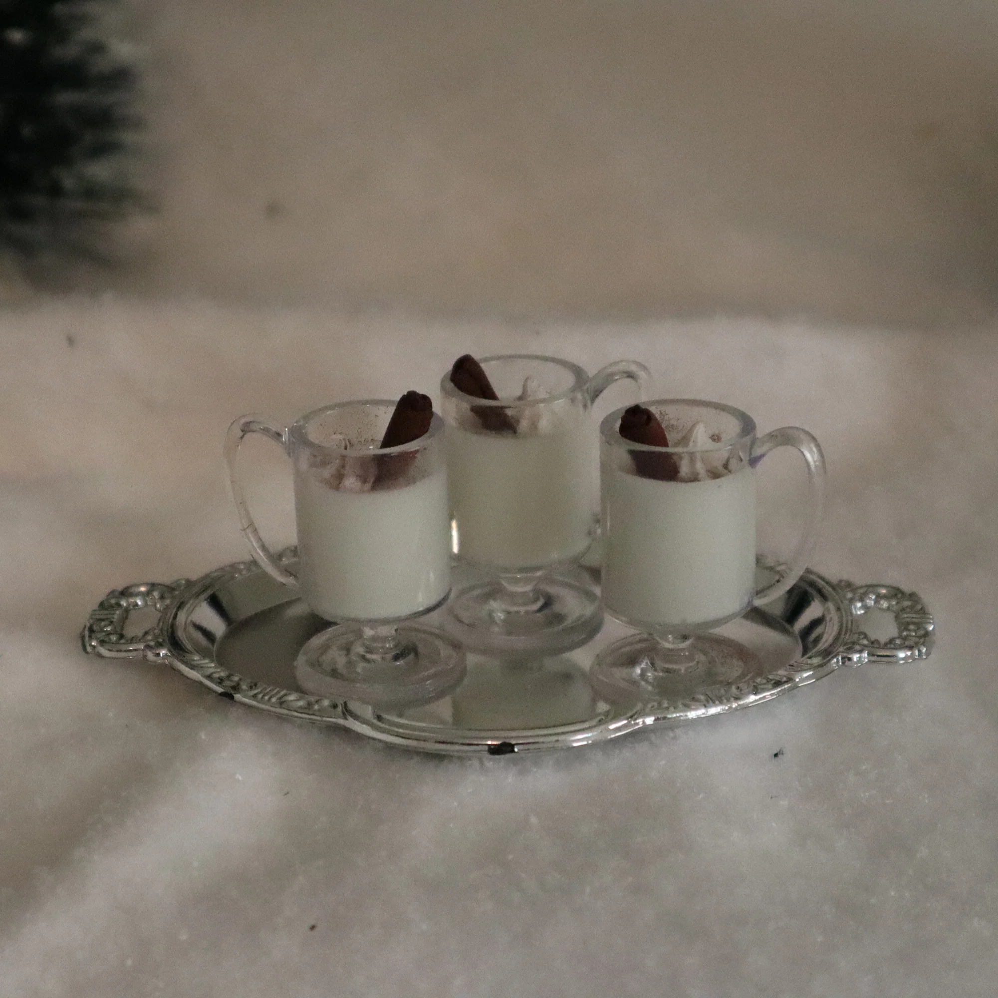 Holiday Egg Nog Cups - 1/3 scale prop for BJD - Image 2