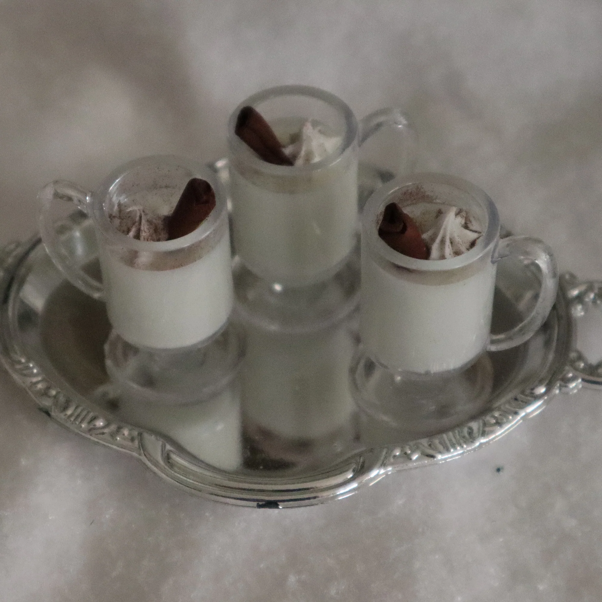 Holiday Egg Nog Cups - 1/3 scale prop for BJD - Image 3