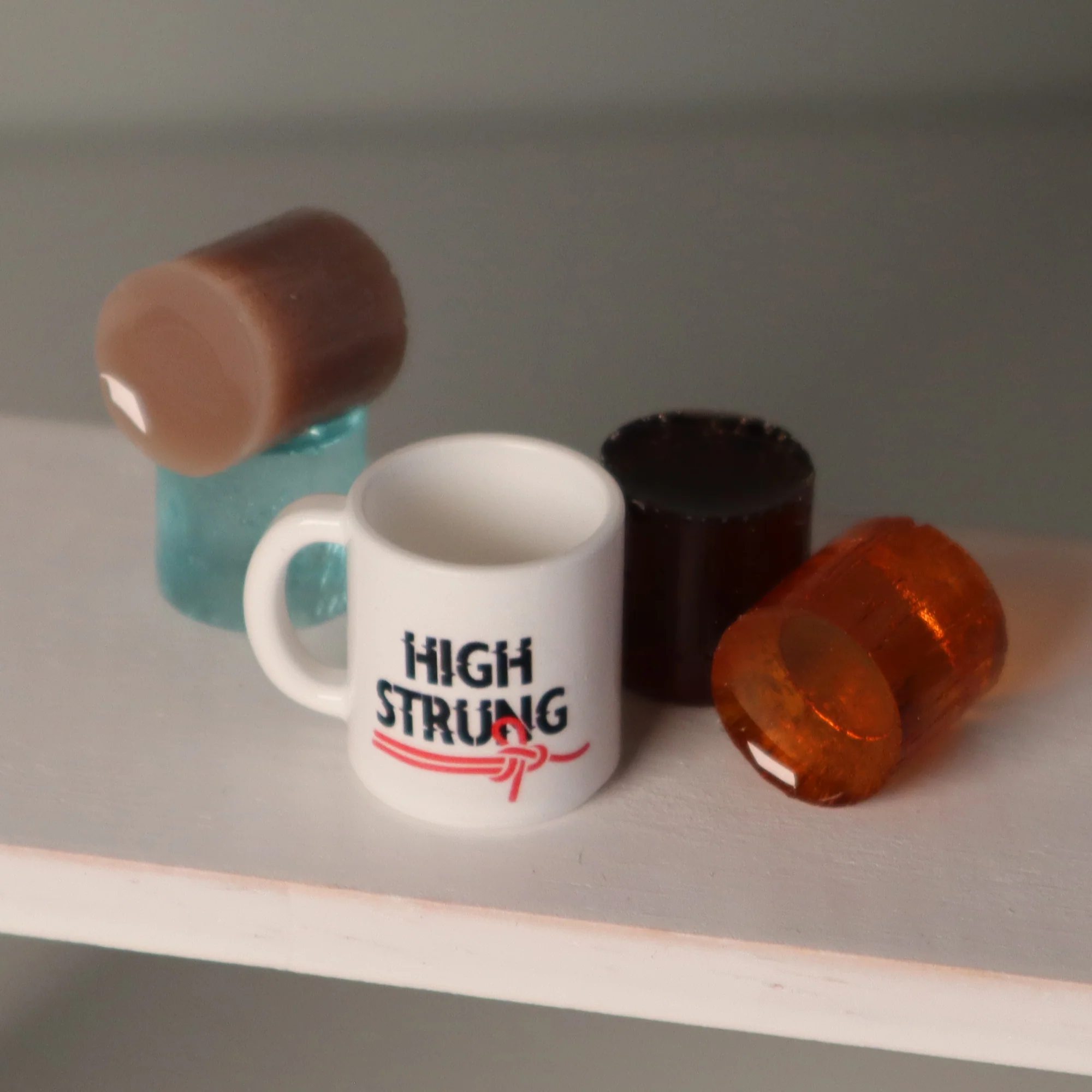 Novelty Mug w/ Inserts - 5 designs - 1/4 Scale Prop Set for BJD - Image 3