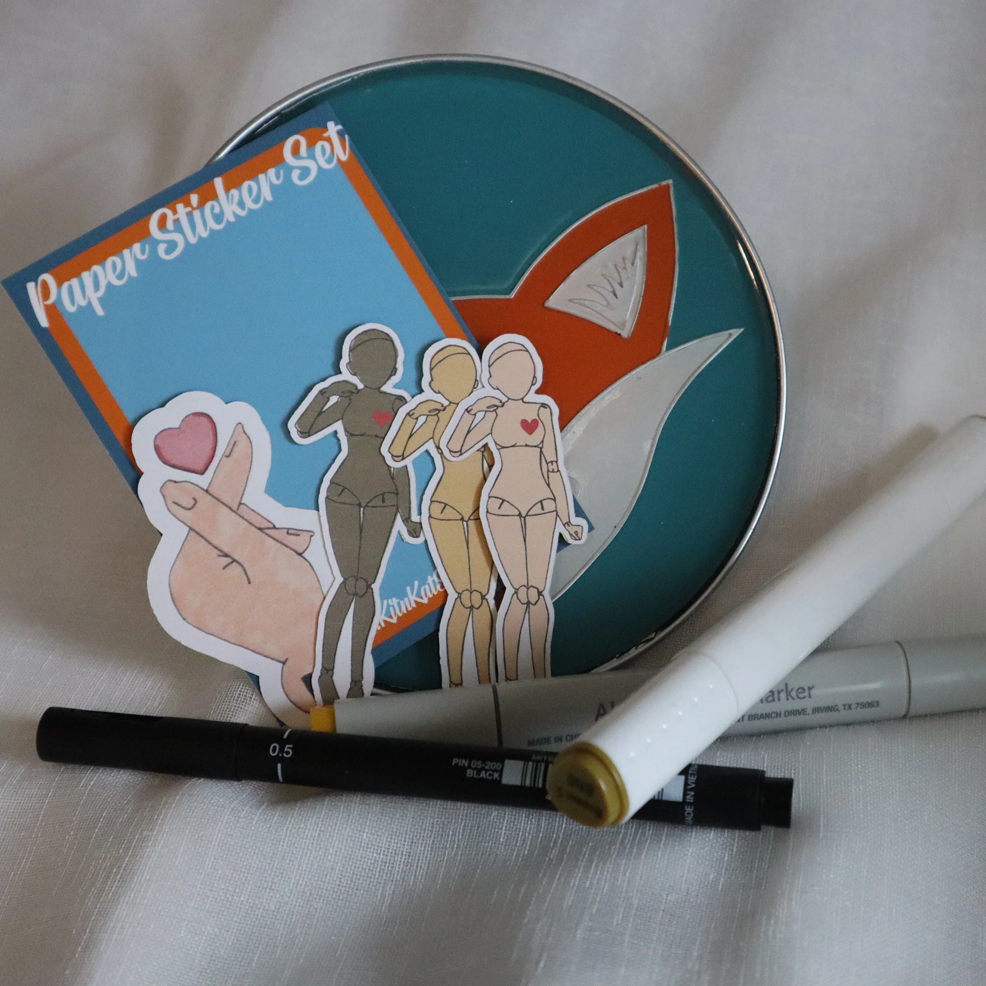 4pk paper stickers - BJD collection 2025 - Image 2