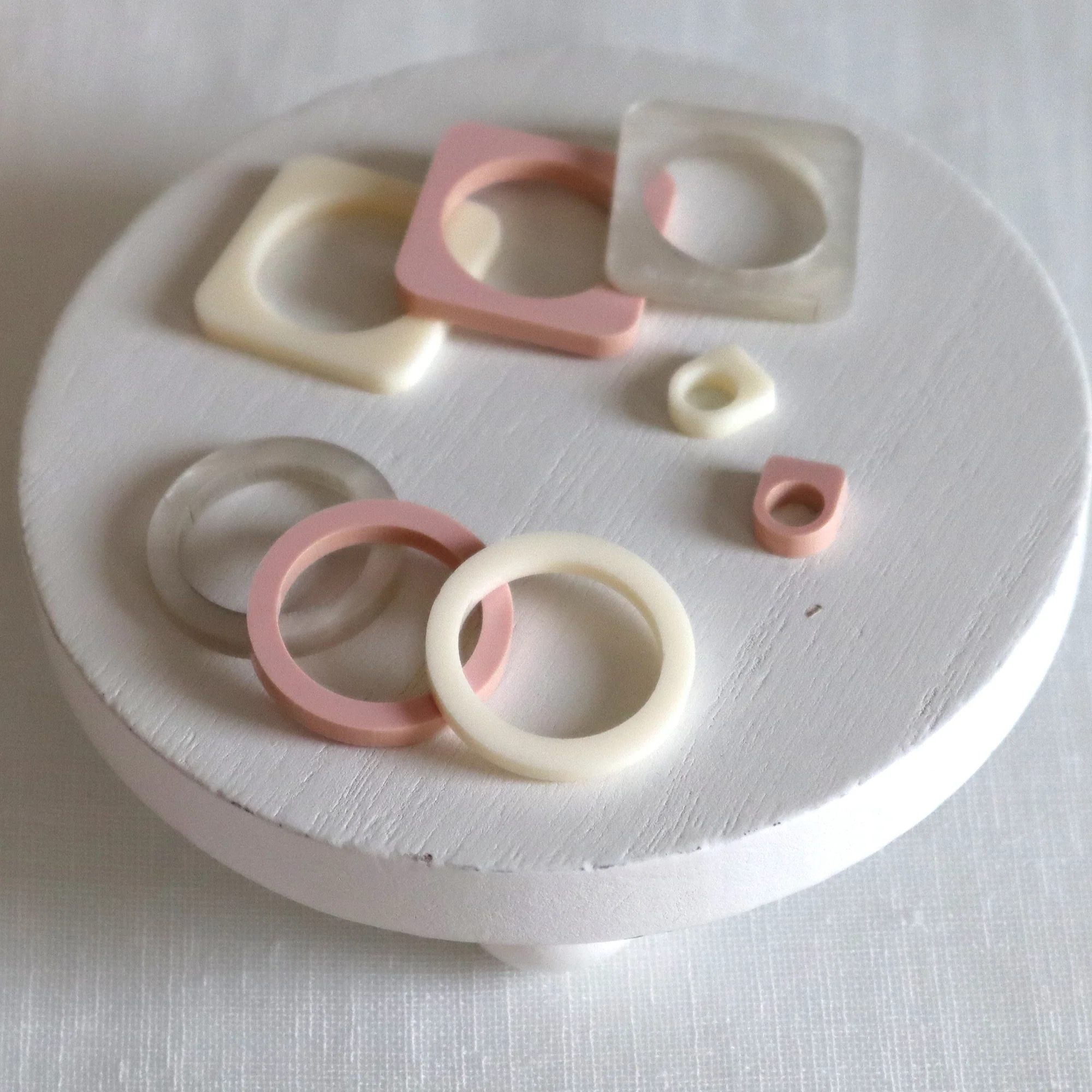 Bold Acrylic Bracelet and Ring Sets - Soft Set - Image 2