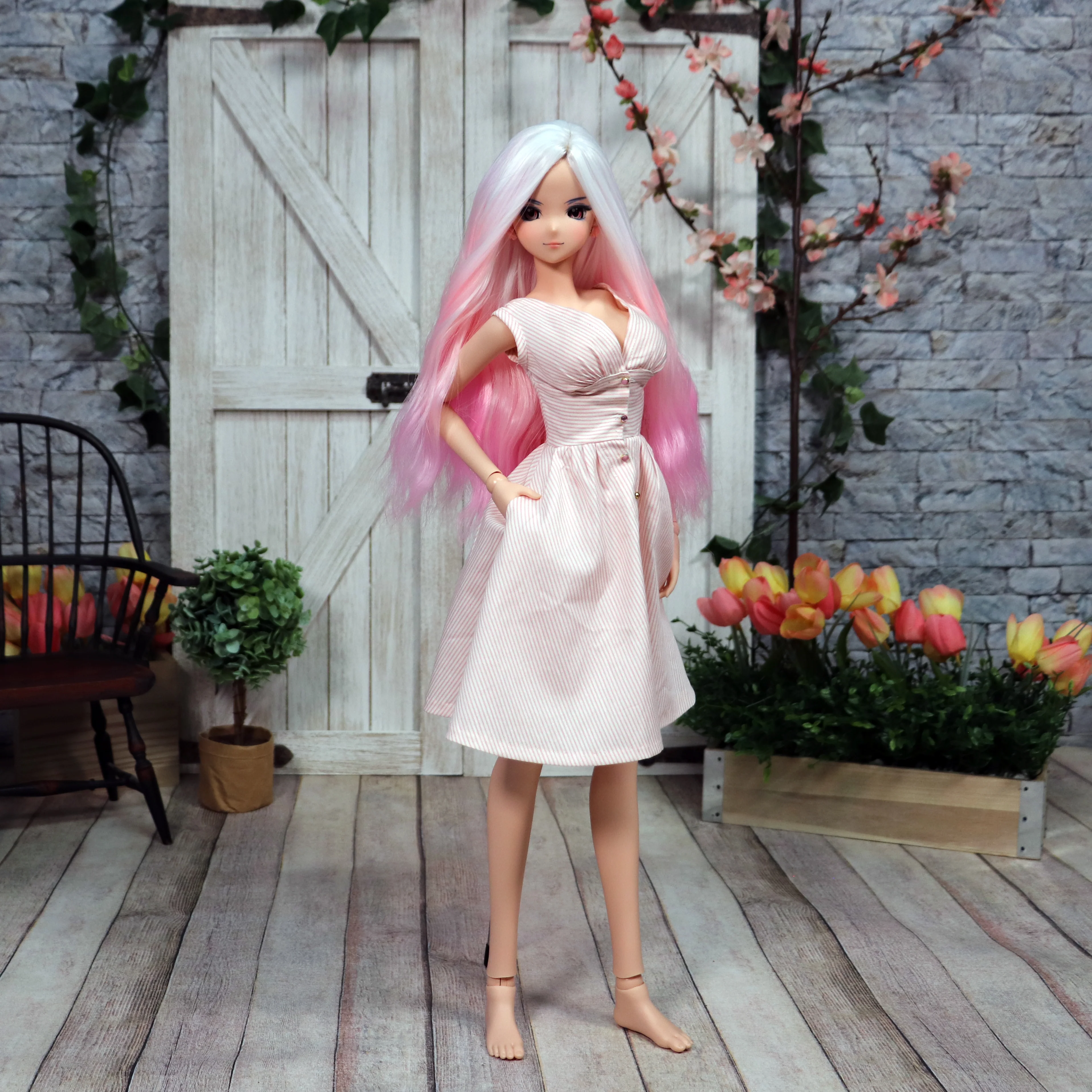 Corset Waist Sundress for Smart Doll Classic - Digital Sewing Pattern - Image 4