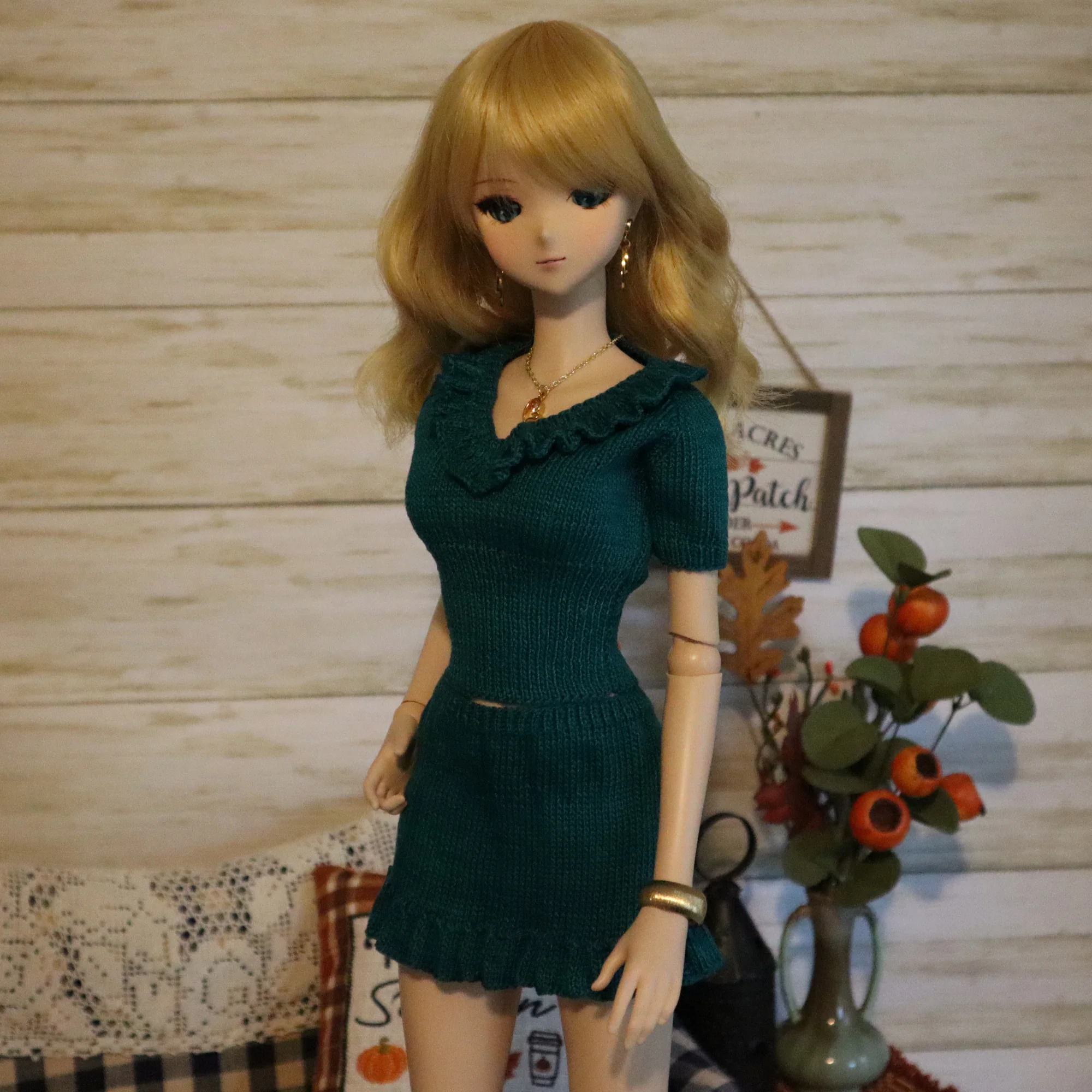 V Neck Pullover for Smart Doll Classic - Digital Knitting Pattern - Image 3