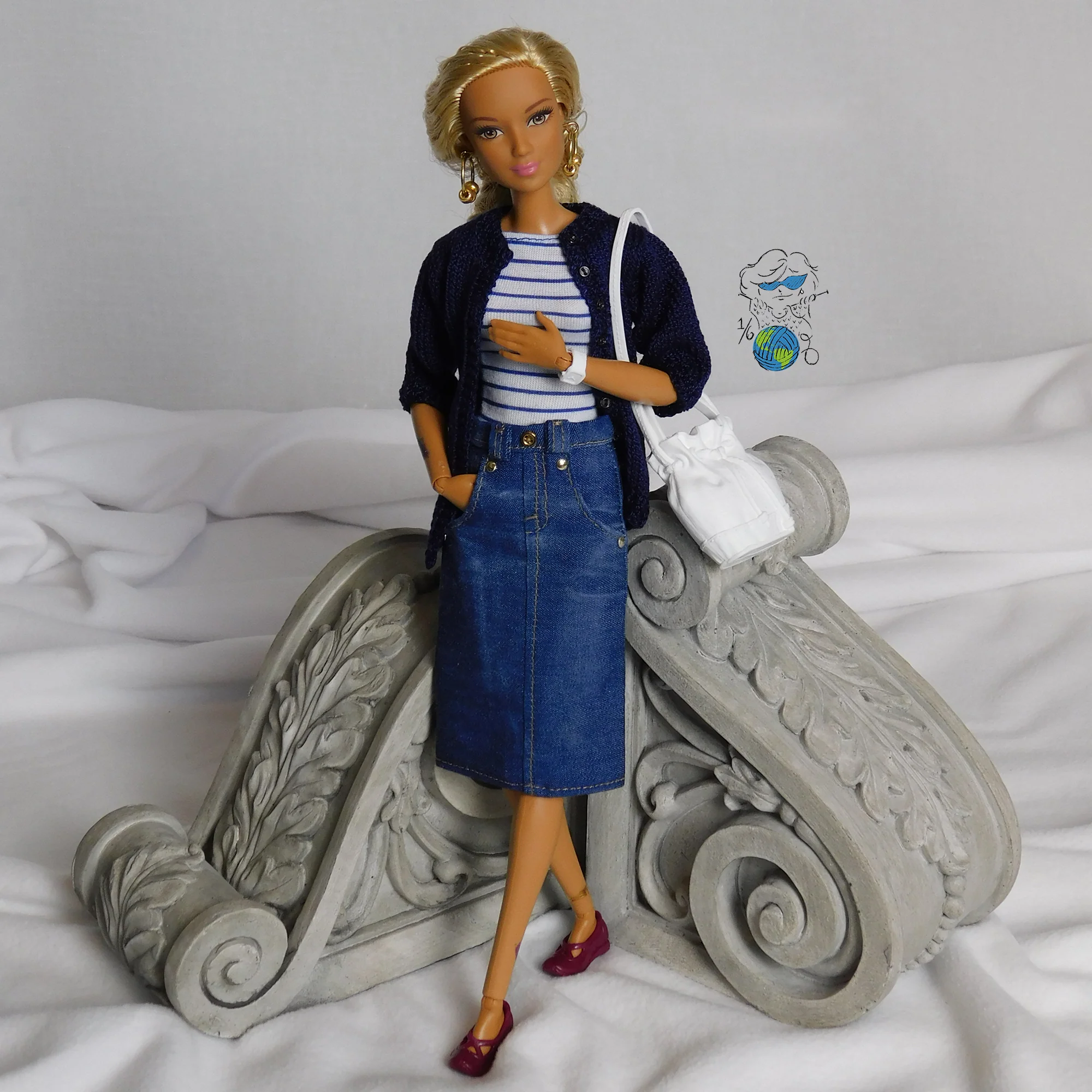 Digital Pattern for Basic Jeans Skirt for 11.5-12 inch Fashion Dolls - Image 4
