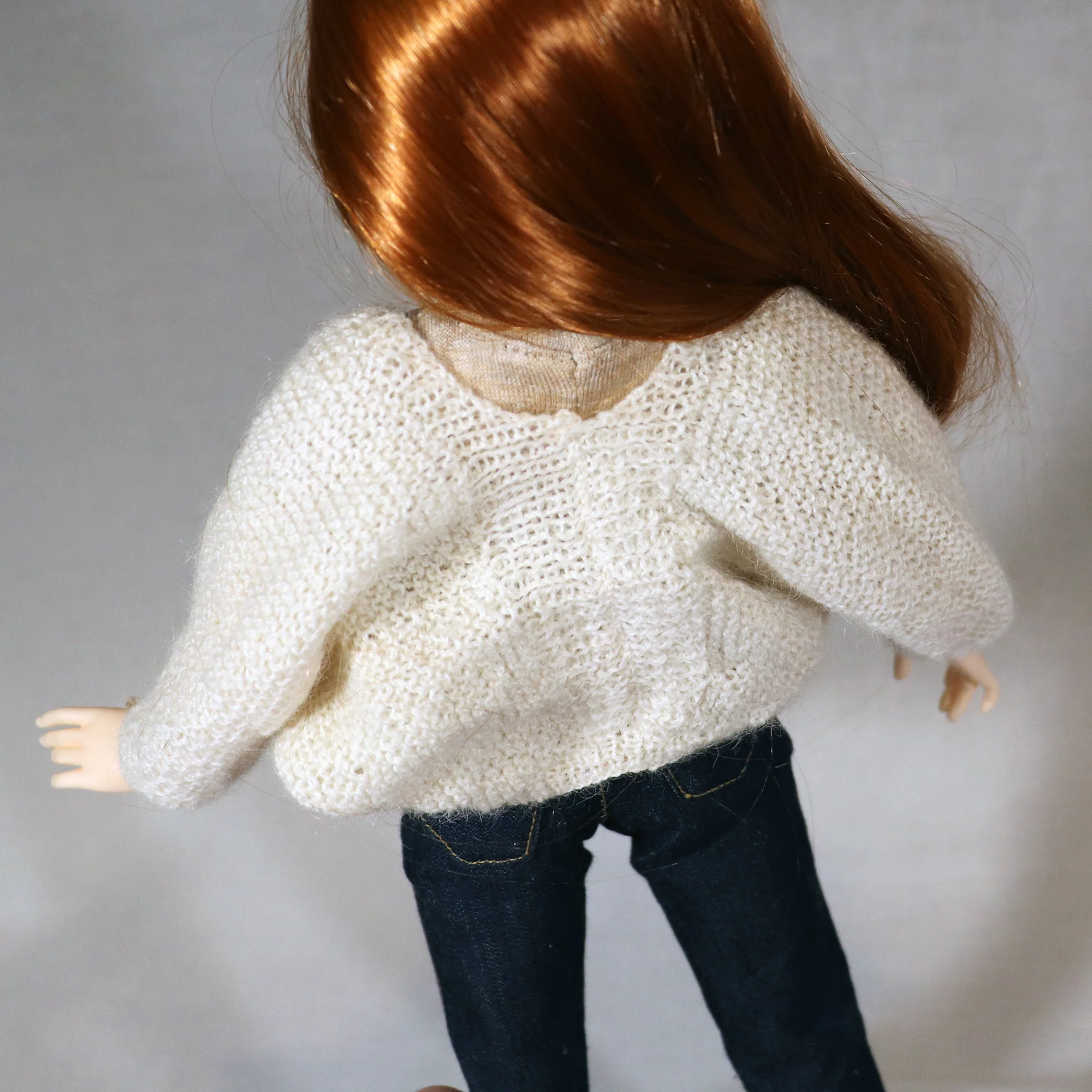Butterfly Shrug for Slim MSD BJD - Digital Knitting Pattern - Image 2
