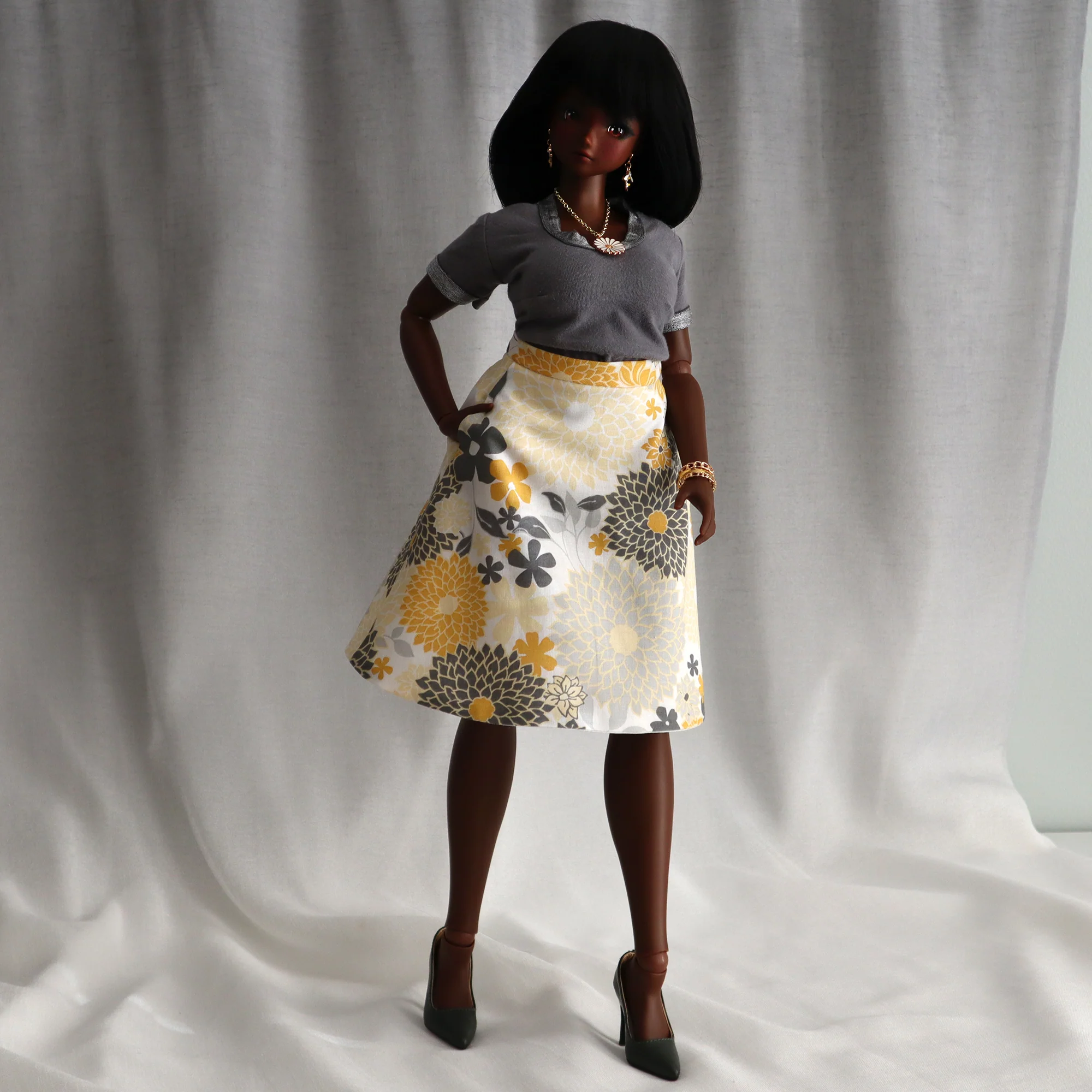 Flaired Skirt for Smart Doll Pear - Digital Sewing Pattern - Image 3