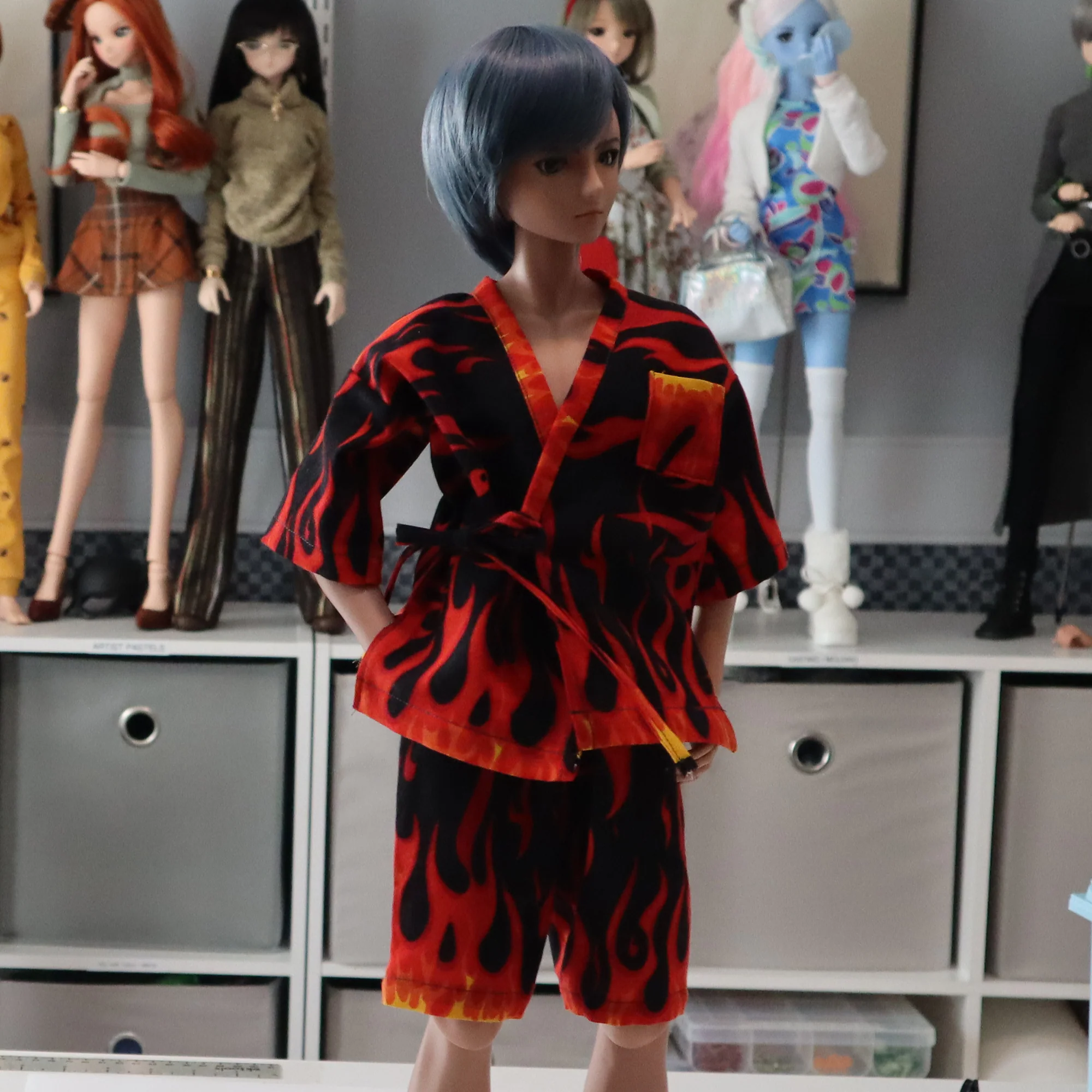 Jinbei Inspired set for Smart Doll Macho and Slim Males - Digital Sewing Pattern - Image 3