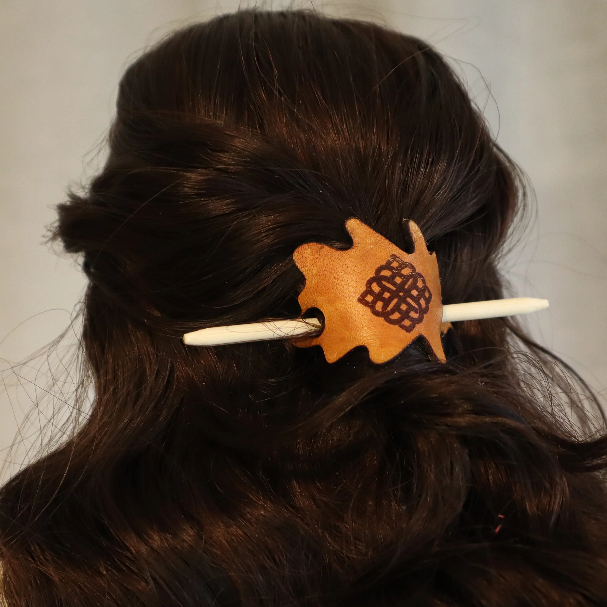 Leather Hair Slide for Smartdoll (8in head) - 4 styles to choose from - Image 3