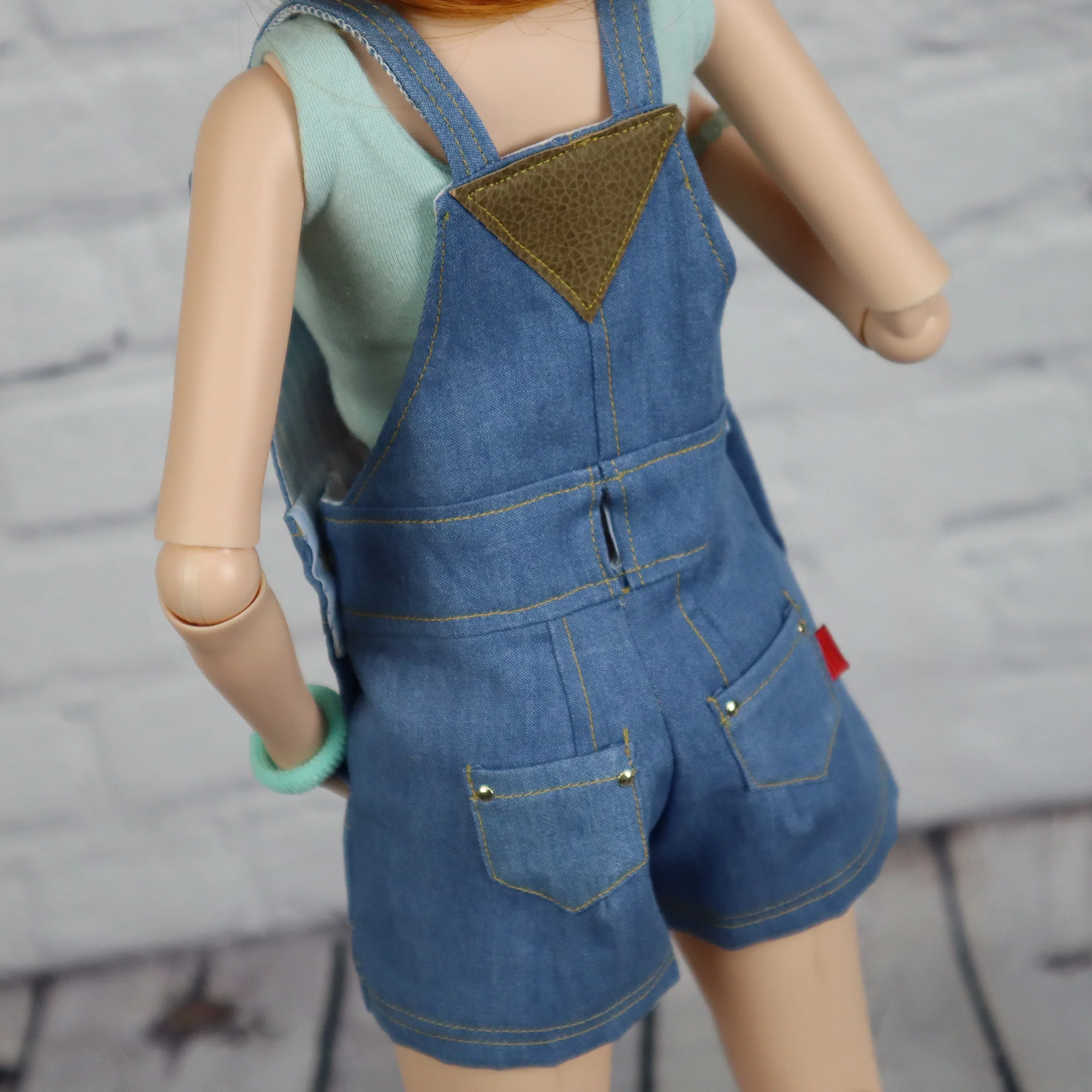 Short Overalls/ Dungarees for Smart Doll Classic - Digital Sewing Pattern - Image 3