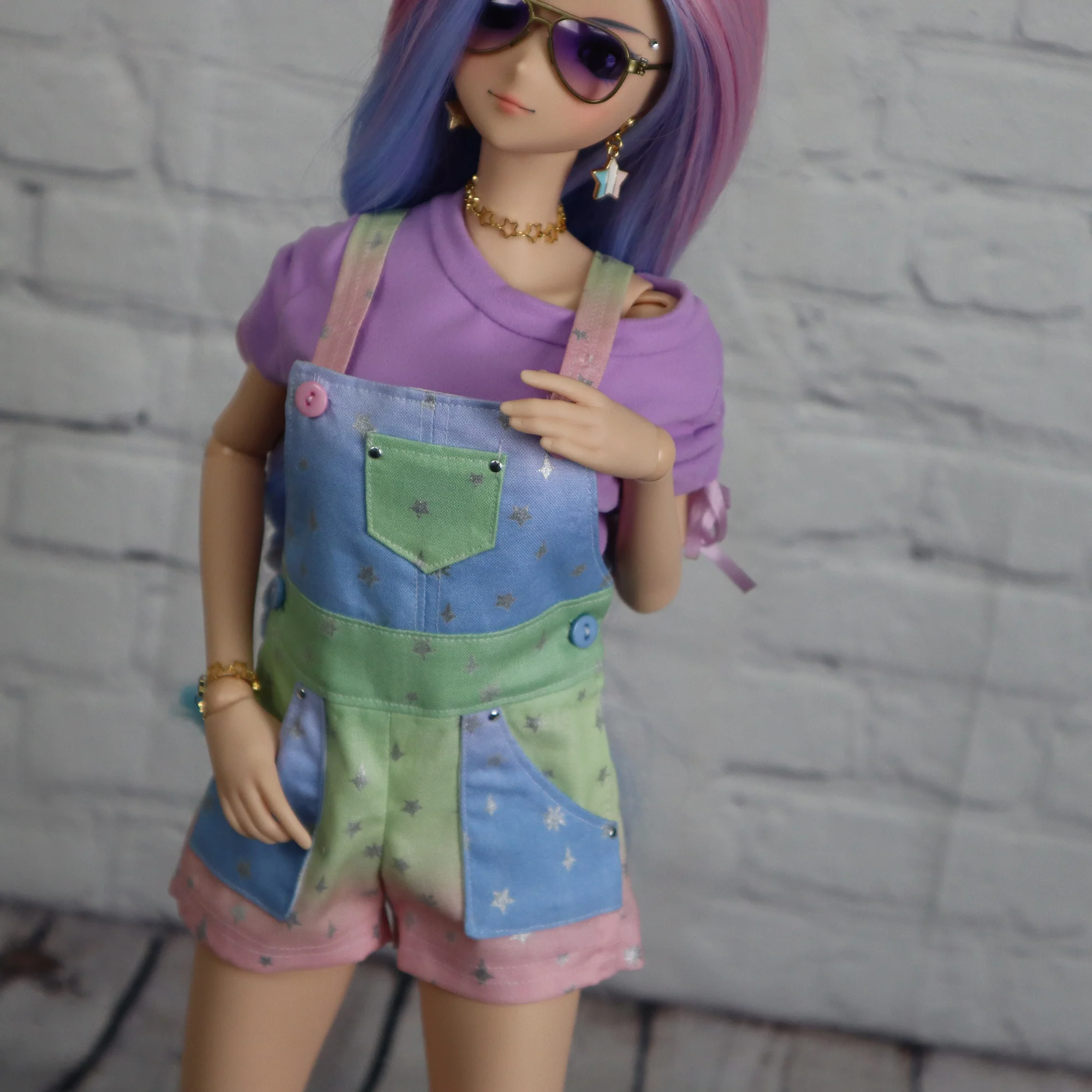 Short Overalls/ Dungarees for Smart Doll Classic - Digital Sewing Pattern - Image 7