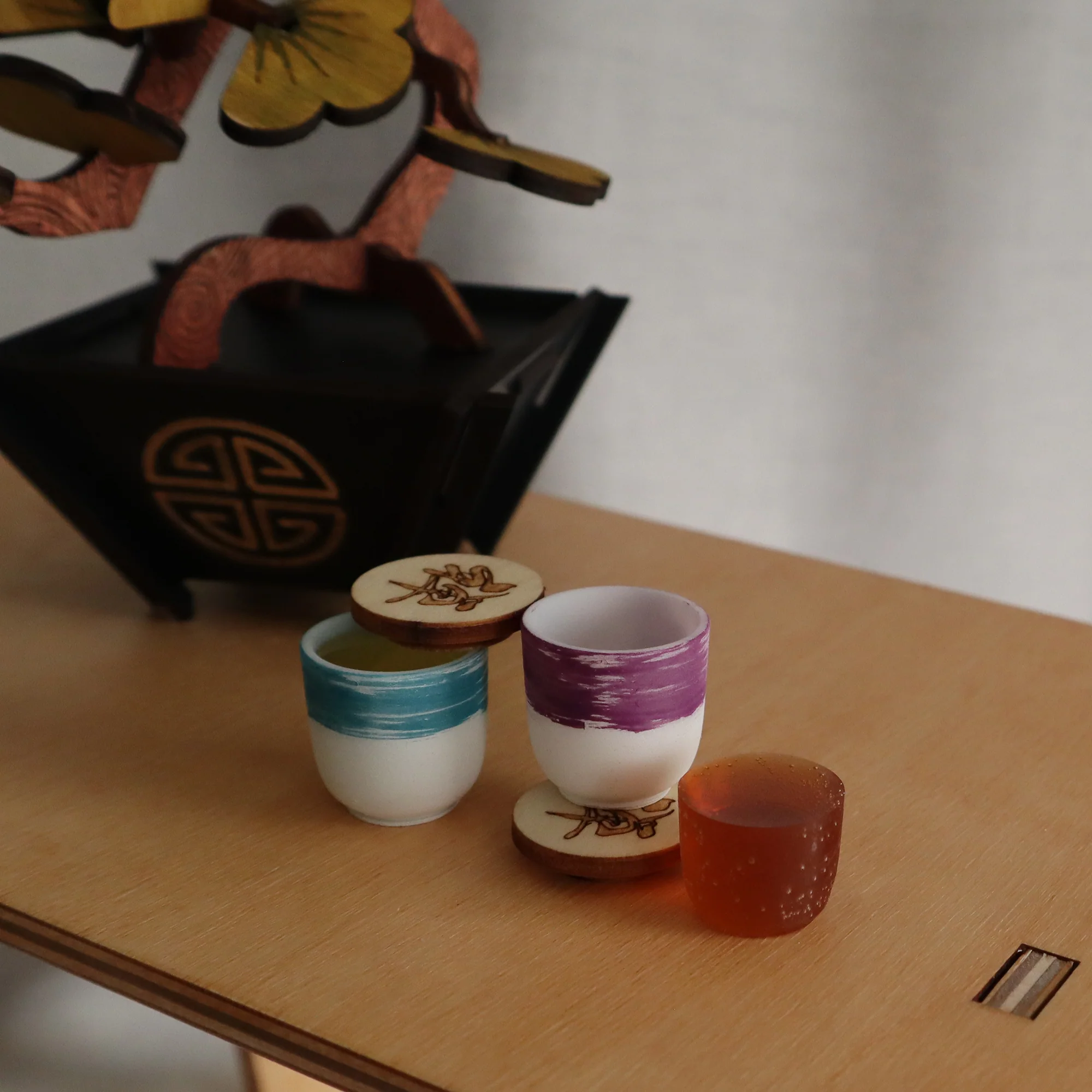 Tea Cup set for BJDs 1/4 scale - Image 3