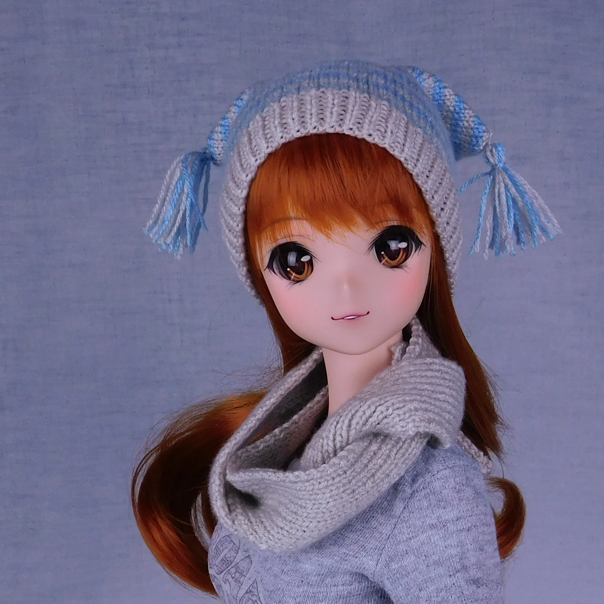 Winter Accessories Mega Set Unisex - All Smart Dolls, 7-9 inch BJD heads - Digital Knitting Pattern - Image 3