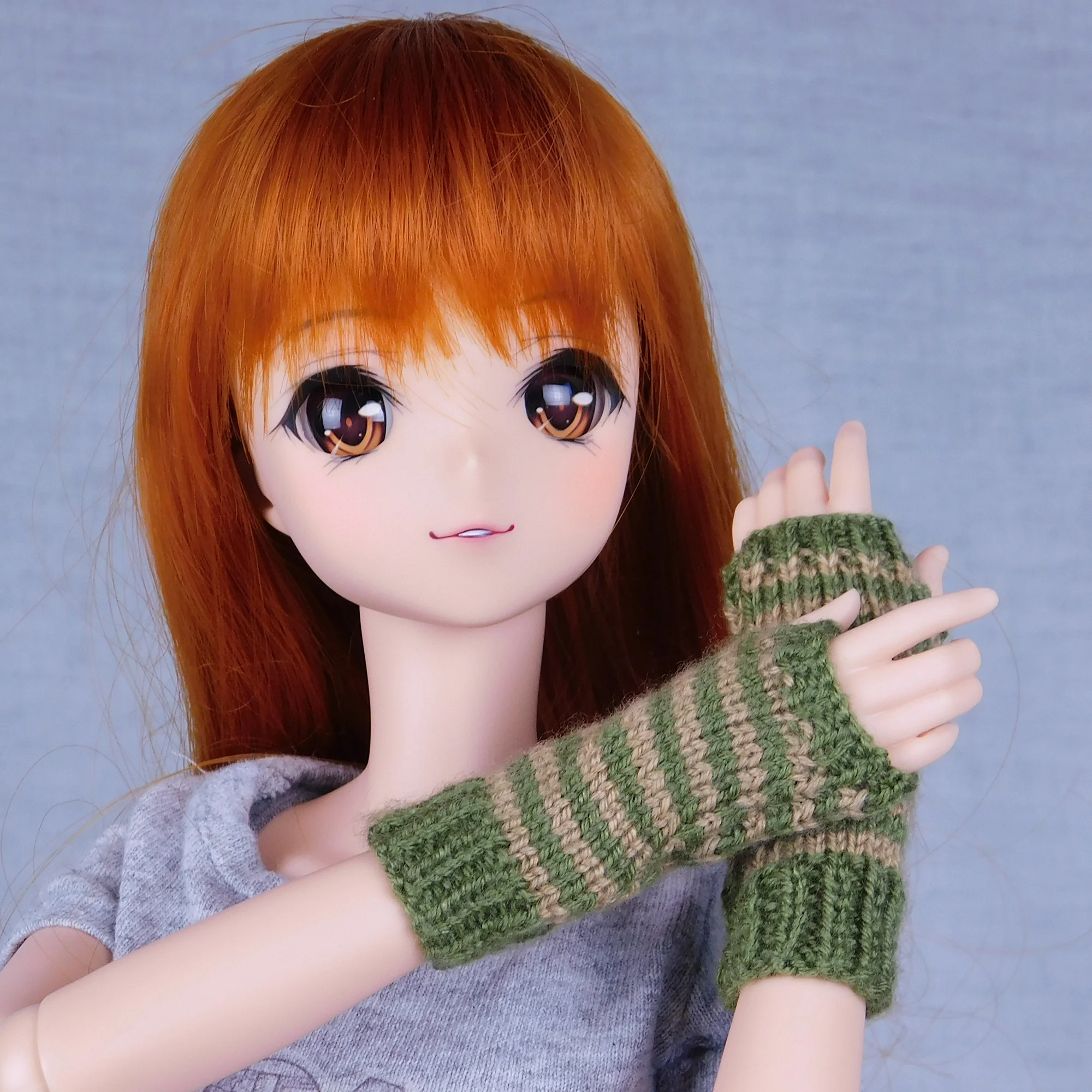 Winter Accessories Mega Set Unisex - All Smart Dolls, 7-9 inch BJD heads - Digital Knitting Pattern - Image 5