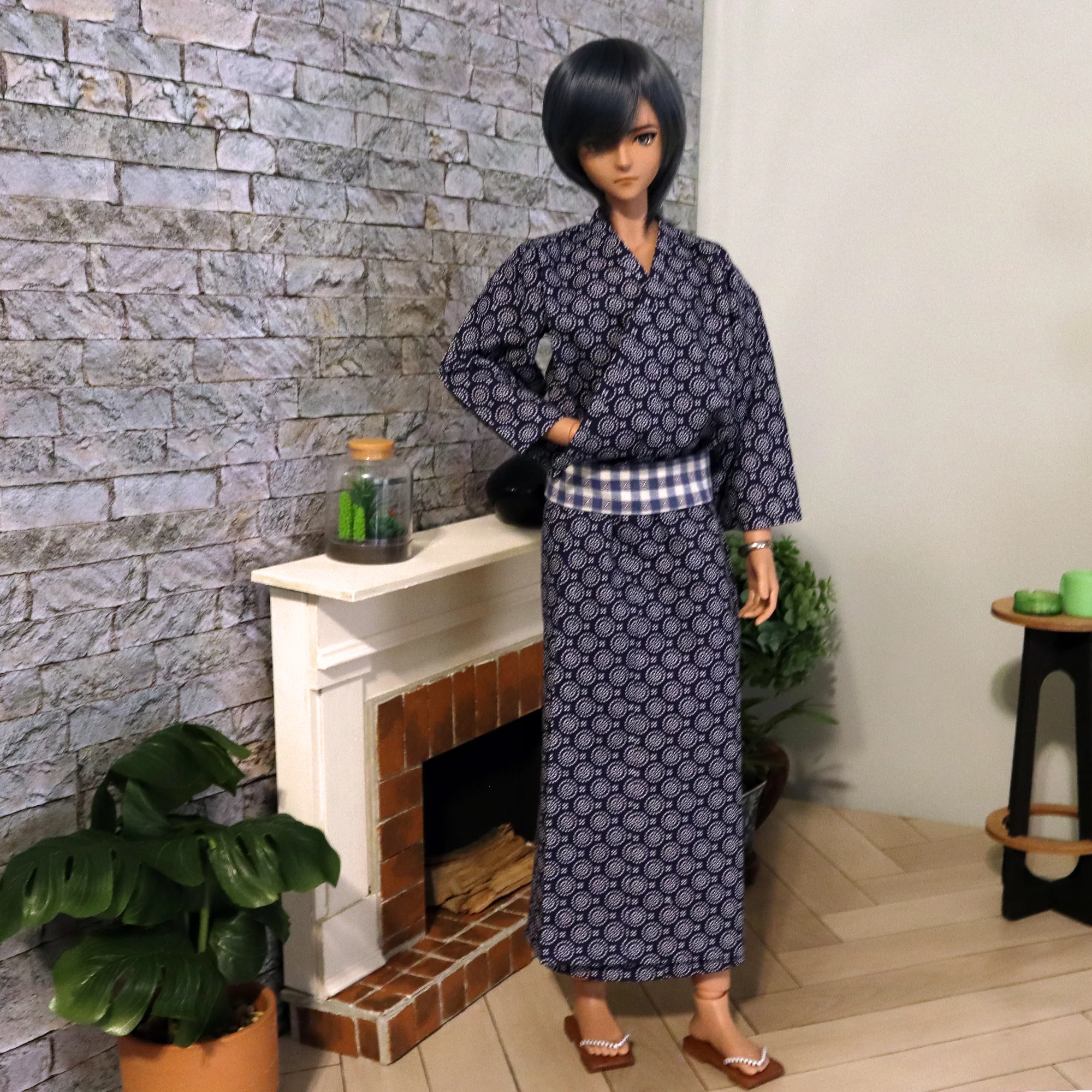 Yukata & Obi for Smart Doll Guys - Digital Sewing Pattern - Image 2